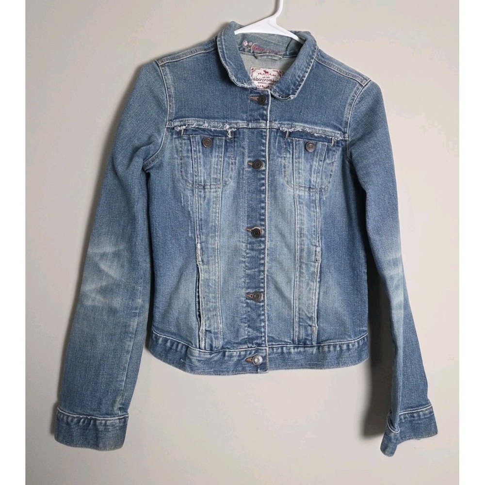 Abercrombie & Fitch Authentic Vintage Jean Jacket Size XL Medium Wash Denim